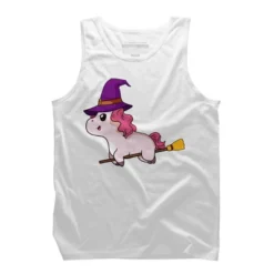 Men's Design By Humans Witch Unicorn Halloween T Shirt By Thebeardstudio Tank Top -Best Clothing Store GUEST b11ca8c3 5b9b 4442 8f53 d0ee0515f835