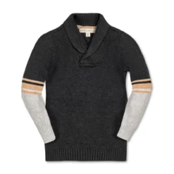 Hope & Henry Boys' Long Sleeve Striped Shawl Collar Sweater, Kids -Best Clothing Store GUEST b16c12fc 26be 41b1 934e 48a8bf8c7294