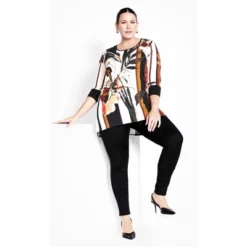 Women's Plus Size Romy Top - Spice | AVENUE