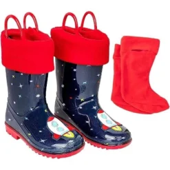 Addie & Tate Boys And Girls Rain Boots With Sock, Kids Rubber Boots -Best Clothing Store GUEST b1f48d64 f3cb 4bca 9416 6a69e7ac9cf5