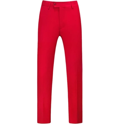 Lars Amadeus Men's Dress Pants Slim Fit Flat Front Chino Business Wedding Suit Pants 10 Lars Amadeus Men's Dress Pants Slim Fit Flat Front Chino Business Wedding Suit Pants - Image 8