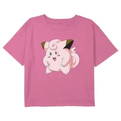 Girl's Pokemon Clefairy Profile Portrait Crop Top T-Shirt 9 Girl's Pokemon Clefairy Profile Portrait Crop Top T-Shirt -Best Clothing Store GUEST b2ad2515 322d 4e38 8b12 a49ce7afee9c