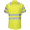 Red Kap® Men's Hi-Visibility Short Sleeve Ripstop Work Shirt - Type R, Class 3 -Best Clothing Store GUEST b32ee377 5042 492d 814b aae02c8ed28f