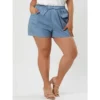 Agnes Orinda Women's Plus Size Drawstring Elastic Waist Pockets Denim Shorts 2 Agnes Orinda Women's Plus Size Drawstring Elastic Waist Pockets Denim Shorts -Best Clothing Store GUEST b3a03af4 4352 403d 918f 17f958a8967d