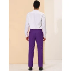 Lars Amadeus Men's Dress Pants Slim Fit Flat Front Chino Business Wedding Suit Pants 18 Lars Amadeus Men's Dress Pants Slim Fit Flat Front Chino Business Wedding Suit Pants -Best Clothing Store GUEST b47445d7 f2e4 4144 9ca5 e99621ffb88b