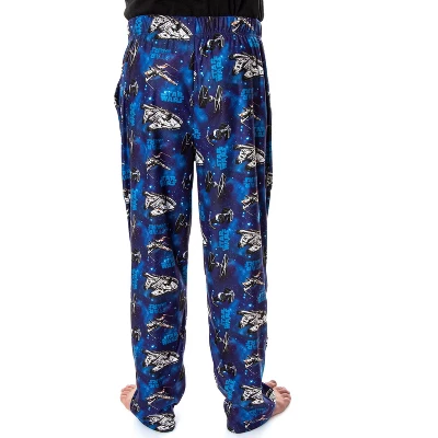 Star Wars Men's Spaceships Allover Pattern Sleep Lounge Pajama Pants Classic Starships 5 Star Wars Men's Spaceships Allover Pattern Sleep Lounge Pajama Pants Classic Starships - Image 3