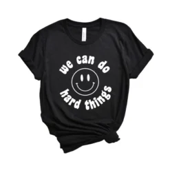 Simply Sage Market Women's We Can Do Hard Things Smiley Face Short Sleeve Graphic Tee 11 Simply Sage Market Women's We Can Do Hard Things Smiley Face Short Sleeve Graphic Tee -Best Clothing Store GUEST b51c1258 a5fa 4e86 935a 8e8d16013808