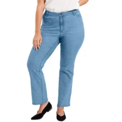 June + Vie By Roaman's Women’s Plus Size Curvie Fit Bootcut Jeans -Best Clothing Store GUEST b52c59b8 f7b9 4317 be4f baa041ed531b