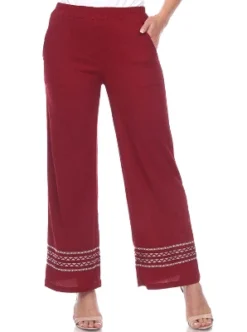 Women's Wide-Leg Pants - White Mark -Best Clothing Store GUEST b5dc8c9a 163f 47f2 9d46 bd4db46d9104