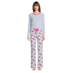 Lands' End Women's Tall Knit Pajama Set Long Sleeve T-Shirt And Pants -Best Clothing Store GUEST b7166981 0a07 4ebe ba6a 1d2c7e436ff2
