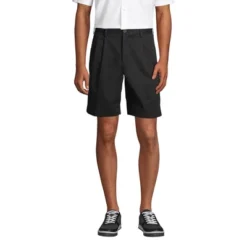Lands' End Lands' End Men's Traditional Fit Pleated 9" No Iron Chino Shorts -Best Clothing Store GUEST b764c4b8 73f7 4021 aaaa 68b260475a2d