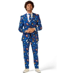 OppoSuits Men's Christmas Suit - Merry Pixmas - Multicolor -Best Clothing Store GUEST b8211abd 5054 4bc6 80e3 785342d4e5f9