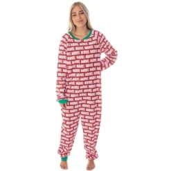 Marvel Logo Unionsuit With Christmas Lights Adult Onesie Pajamas Pjs Red 8 Marvel Logo Unionsuit With Christmas Lights Adult Onesie Pajamas Pjs Red -Best Clothing Store GUEST b859dc7a d433 44ef 9bb0 1e349f435c4e
