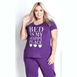 Women's Plus Size Happy Place Top - Purple | AVENUE -Best Clothing Store GUEST b8cfdfcc 32fd 486e aa64 fe831d7b6635