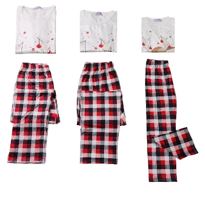 Cheibear Family Christmas Pajamas Matching Sets Sleepwear Holiday Home Party Pajama Set 4 Cheibear Family Christmas Pajamas Matching Sets Sleepwear Holiday Home Party Pajama Set - Image 2