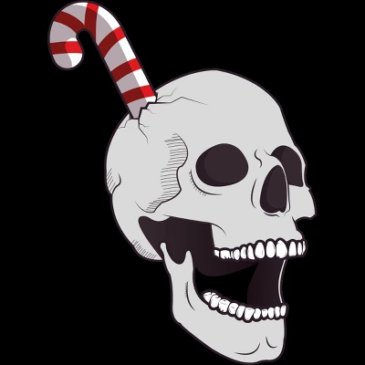 Women's Design By Humans Christmas Skull By AllenStudio Racerback Tank Top 3 Women's Design By Humans Christmas Skull By AllenStudio Racerback Tank Top