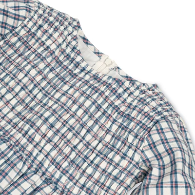 Hope & Henry Girls' Long Sleeve Calvary Twill Smocked Front Dress, Infant 3 Hope & Henry Girls' Long Sleeve Calvary Twill Smocked Front Dress, Infant