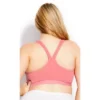 Women's Plus Size Zipper Sports Bra - Coral | AVENUE -Best Clothing Store GUEST bb662006 5b93 485a b4bc a9c4acf381f4