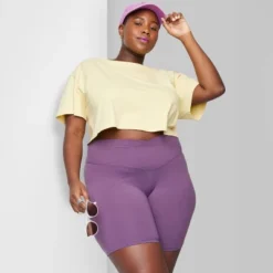 Women's High-Rise Polyester Bike Shorts - Wild Fable™ -Best Clothing Store GUEST bc8275e7 b2ea 4983 a816 1a894b9e3e22