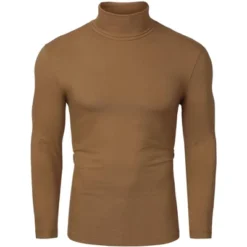 Lars Amadeus Men's Pullover Turtle Neck Long Sleeves Stretchy Slim Fit Tops -Best Clothing Store GUEST bcb35fc7 12db 4595 aef2 76a9a912cedb