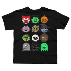 Boy's Design By Humans MONSTER FACES Halloween Emoji Shirt Skeleton Dracula Costume By Vomaria T-Shirt -Best Clothing Store GUEST bcc5b5d3 14ec 401e baa1 7dc1e5b566fd