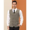 Lars Amadeus Men's Dress Suit Vest Double Breasted Slim Fit Prom Sleeveless Waistcoat -Best Clothing Store GUEST bd2a279c b884 4d3d b49b d777e1463e1d
