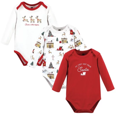 Hudson Baby Unisex Baby Cotton Long-Sleeve Bodysuits, North Pole 10 Hudson Baby Unisex Baby Cotton Long-Sleeve Bodysuits, North Pole - Image 8