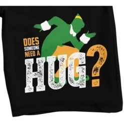 Elf Needs A Hug Men's Black Sleep Pajama Shorts
