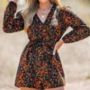 Women's Belted Ditsy Floral Print Romper - Cupshe -Best Clothing Store GUEST bdec7496 8cb1 43ae 9b5b 7e5361bcf792