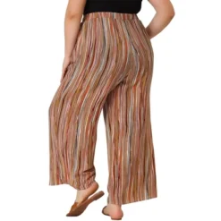 Agnes Orinda Women's Plus Size Boho Palazzo Lounge Wide Leg Pants With Elastic Waist And Stripe 16 Agnes Orinda Women's Plus Size Boho Palazzo Lounge Wide Leg Pants With Elastic Waist And Stripe -Best Clothing Store GUEST bec6bd60 941b 407d b4ee 9655a5213033