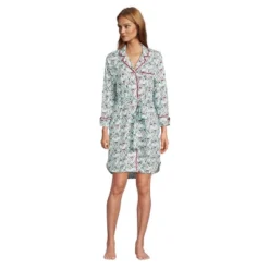 Lands' End Women's Plus Size 3/4 Sleeve Flannel Sleepshirt Nightgown -Best Clothing Store GUEST bfa9f716 7cf4 4502 aa1a 2810a00afb6b