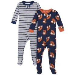 Gerber Baby & Toddler Boys Snug Fit Footed Cotton Pajamas, 2-Pack -Best Clothing Store GUEST bfcec0e3 488a 4087 8f92 7079c3538e8d