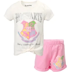 Harry Potter Hedwig Owl Girls T-Shirt And French Terry Shorts Outfit Set Little Kid To Big Kid -Best Clothing Store GUEST bfeec499 60ea 492b b94b bc67547acce2