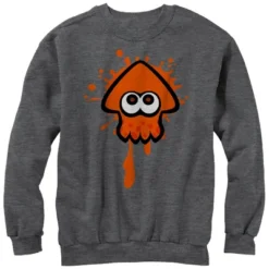Men's Nintendo Splatoon Orange Inkling Squid Sweatshirt -Best Clothing Store GUEST c00752ad 50c3 4e93 a70f f54f4bb60321
