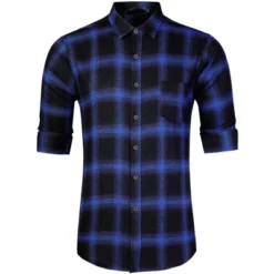 Lars Amadeus Men's Casual Long Sleeve Button Down Plaid Checked Dress Shirts -Best Clothing Store GUEST c0b00f23 519b 401d 9a46 f5e1299ecad2