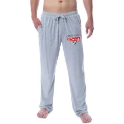 Disney Mens' Cars Movie Vector Logo Sleep Pajama Pants Grey -Best Clothing Store GUEST c0fb7c5f 66a2 4b5d a1c0 2171c35a8ed9