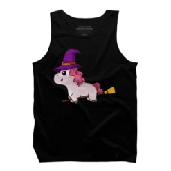 Men's Design By Humans Witch Unicorn Halloween T Shirt By Thebeardstudio Tank Top -Best Clothing Store GUEST c14485f5 5a67 455c 9791 638650db8957