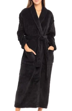 Women's Warm Fleece Winter Robe, Long Soft Plush Bathrobe -Best Clothing Store GUEST c189f8bc 4ba2 4613 8762 0371b5fcd985