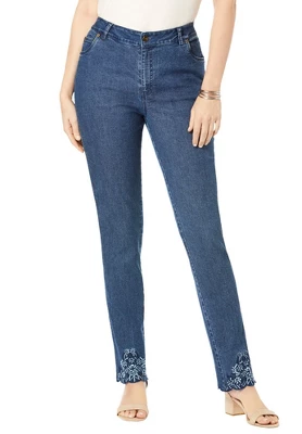 Jessica London Women’s Plus Size True Fit Straight Leg Jeans 16 Jessica London Women’s Plus Size True Fit Straight Leg Jeans - Image 14