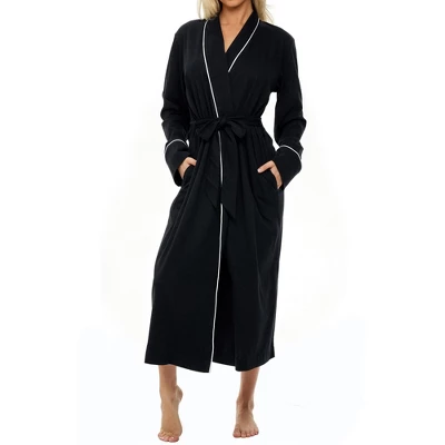 Womens Soft Cotton Knit Jersey Lounge Robe With Pockets, Long Bathrobe 12 Womens Soft Cotton Knit Jersey Lounge Robe With Pockets, Long Bathrobe - Image 10