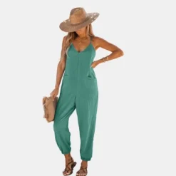Women's V-Neck Cami Jogger Jumpsuit - Cupshe -Best Clothing Store GUEST c1fa1088 859a 447c 9c62 18fa461683c4