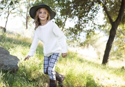 Hope & Henry Girls' Cable Button Sweater, Infant 5 Hope & Henry Girls' Cable Button Sweater, Infant - Image 3