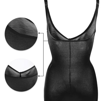 Unique Bargains Women Shapewear Tummy Control Full Bust Bodysuit Butt Lifter Thigh Traceless Slimmer 6 Unique Bargains Women Shapewear Tummy Control Full Bust Bodysuit Butt Lifter Thigh Traceless Slimmer - Image 4