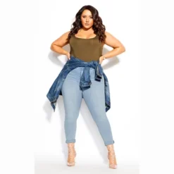 Women's Plus Size Harley Lover Skinny Jean - Sky | CITY CHIC -Best Clothing Store GUEST c3abc327 042c 4d44 b488 6f06d09a08cf