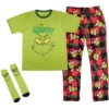 Dr. Seuss The Grinch Men's Pajama Pants Shirt And Socks 3 Piece Pajama Set -Best Clothing Store GUEST c47a75a0 72d5 4d86 b804 a250fae4817f