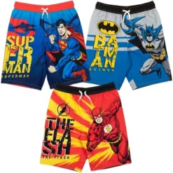DC Comics Justice League The Flash Superman Batman 3 Pack Swim Trunks Toddler -Best Clothing Store GUEST c4b85536 4919 4eda b882 1c33f936acd3