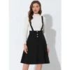 Allegra K Women's High Waist Solid Color Button Decor Flared Midi Suspender Skirt 2 Allegra K Women's High Waist Solid Color Button Decor Flared Midi Suspender Skirt -Best Clothing Store GUEST c4f8a6c6 6948 4369 aad4 f7fc5775cbe0