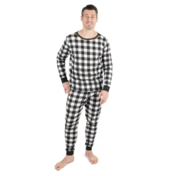 Leveret Mens Two Piece Cotton Plaid Christmas Pajamas -Best Clothing Store GUEST c57e301d 06bd 4a0e 9e55 b5c9c8a3caa6