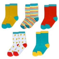 Mightly Kids Organic Cotton Crew Socks 5-pack -Best Clothing Store GUEST c5a1fb8d db87 44ad b65d 12727b243bd5