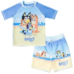 Bluey Bingo Dad Mom Pullover Rash Guard And Swim Trunks Outfit Set Little Kid 22 Bluey Bingo Dad Mom Pullover Rash Guard And Swim Trunks Outfit Set Little Kid -Best Clothing Store GUEST c607624b 7909 4709 8c3b 72bfd1cfe13a